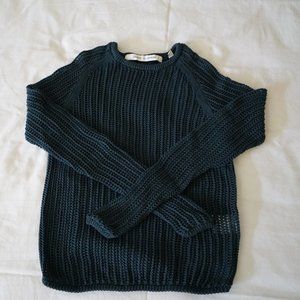 Uniqlo x Lemaire teal blue crochet top XS